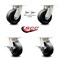 Service Caster 5 Inch Kingpinless Polyolefin Wheel Caster Swivel Locks 2 Brakes SCC, 2PK SCC-KP30S520-POR-BSL-2-SLB-2 - alternate 5